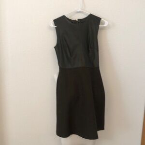 Zara faux earthy olive green dress